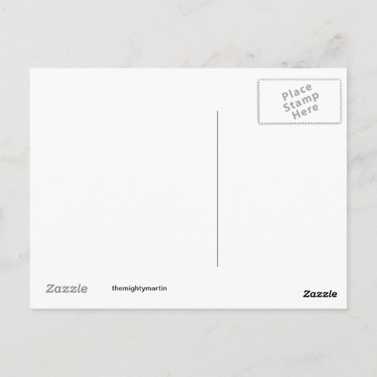 Briefkaart van graverobber (Achterkant)