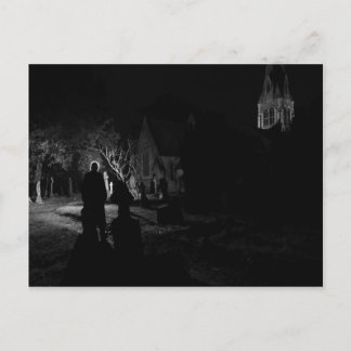 Briefkaart van graverobber