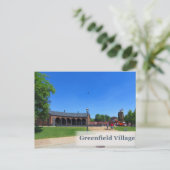 Briefkaart van Greenfield Village Roundhouse (Staand voorkant)