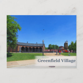 Briefkaart van Greenfield Village Roundhouse