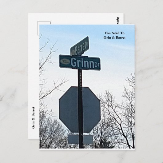 Briefkaart van Grin en Barret (Voorkant / Achterkant)