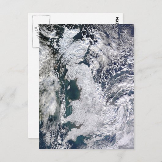 Briefkaart van Groot-Brittannië, bevroren (Voorkant / Achterkant)