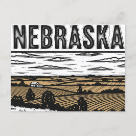 Briefkaart van Grunge Nebraska