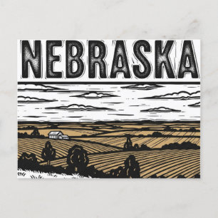 Briefkaart van Grunge Nebraska