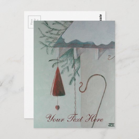 Briefkaart van haak en jingle (Voorkant / Achterkant)