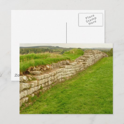 Briefkaart van Hadrians muur (Voorkant / Achterkant)