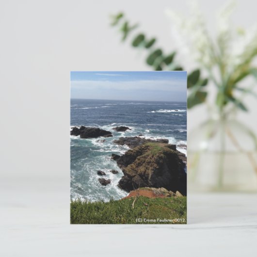 Briefkaart van hagedipunt, Cornwall (Staand voorkant)