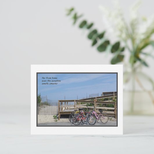 Briefkaart van Haiku ver van huis (Staand voorkant)