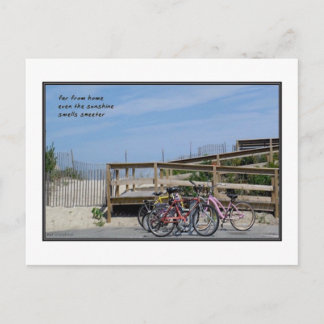 Briefkaart van Haiku ver van huis