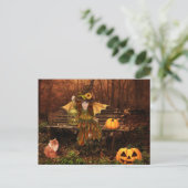 Briefkaart van Halloween met Woodland Fairy (Staand voorkant)