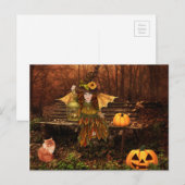 Briefkaart van Halloween met Woodland Fairy (Voorkant / Achterkant)