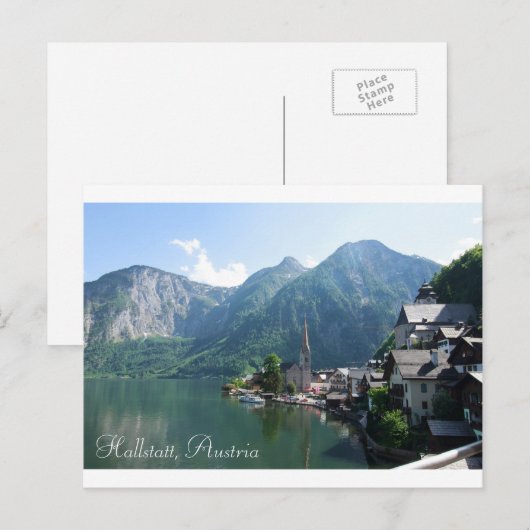 Briefkaart van Hallstatt, Oostenrijk (Voorkant / Achterkant)