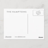 Briefkaart van Hamptons "Seashells" (Achterkant)