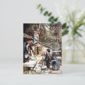 Briefkaart van Hansel en Gretel (Staand voorkant)