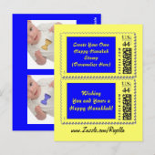 Briefkaart van Hanukah en (Voorkant / Achterkant)