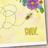 Briefkaart van Happy Birthday bijen door Nicole Ja