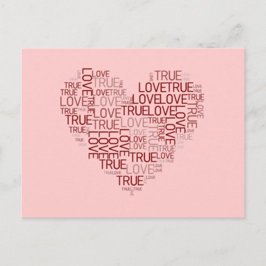 Briefkaart van hart en liefde (Voorkant)