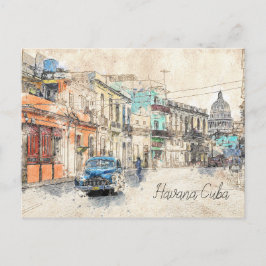 briefkaart van havana cuba