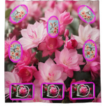 Briefkaart van Hawaii Giant Flowers Douchegordijn