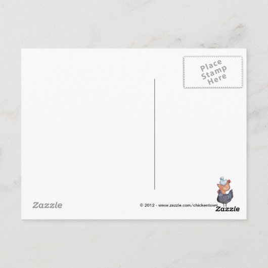 Briefkaart van hennen (Achterkant)