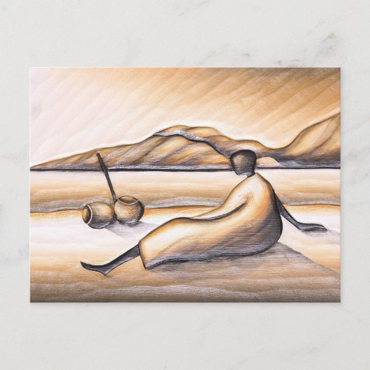 Briefkaart van het Afrikaanse landschap (Voorkant)