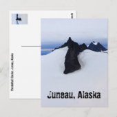 Briefkaart van het alaskalandschap (Voorkant / Achterkant)