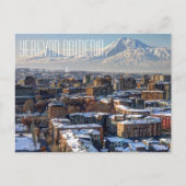 Briefkaart van het Armeense gebergte in Jerevan (Voorkant)