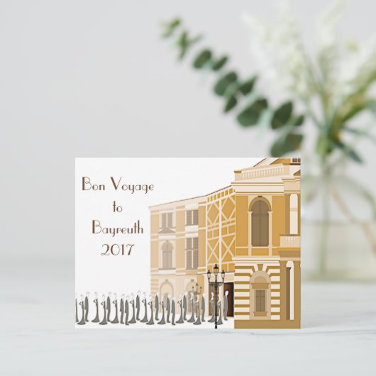 briefkaart van het Bayreuth Festival van 2017 (Staand voorkant)