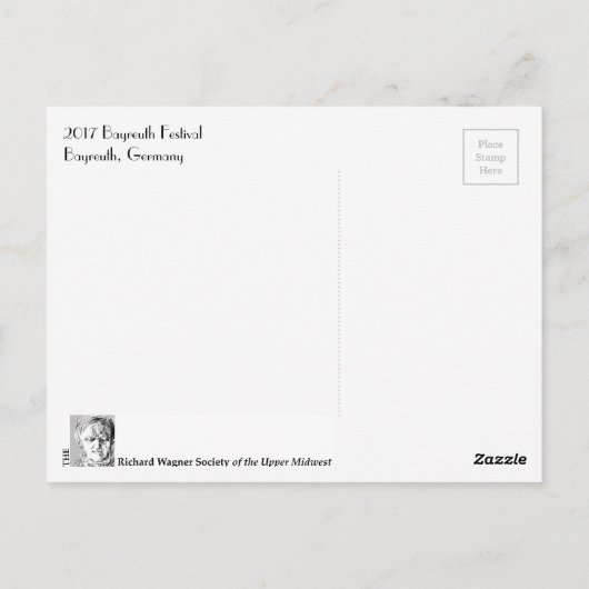 briefkaart van het Bayreuth Festival van 2017 (Achterkant)