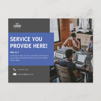 Briefkaart van het bedrijf