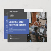 Briefkaart van het bedrijf (Voorkant / Achterkant)