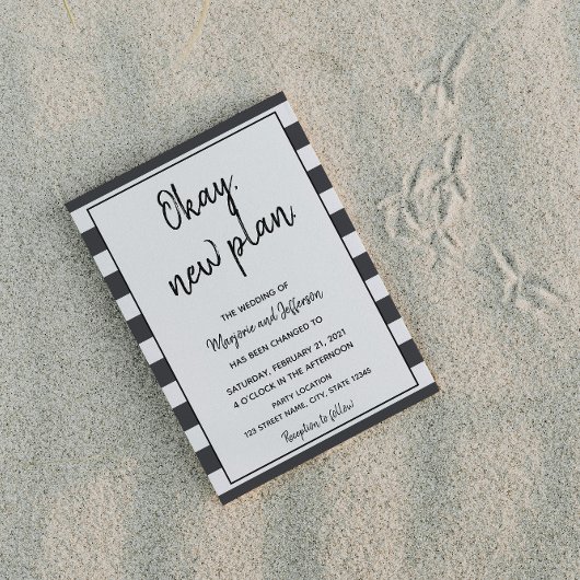 Briefkaart van het Berichten van het Zwarte en Wit