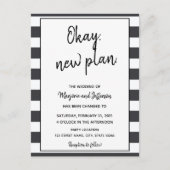 Briefkaart van het Berichten van het Zwarte en Wit (Voorkant)