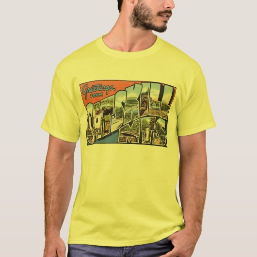 Briefkaart van het Catvaardigheidsgebergte T-shirt (Voorkant)