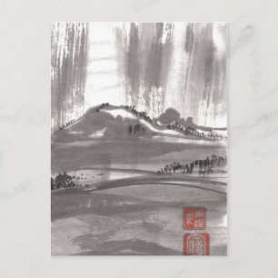 Briefkaart van het Chinese landschap Mountain Drea