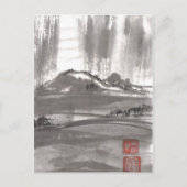Briefkaart van het Chinese landschap Mountain Drea (Voorkant)