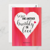 briefkaart van het citaat van de "serve elkaar" (Voorkant / Achterkant)