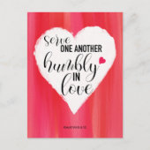 briefkaart van het citaat van de "serve elkaar" (Voorkant)