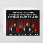 Briefkaart van het conservatieve Hooggerechtshof (Voorkant / Achterkant)