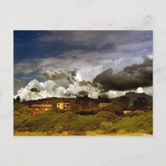 Briefkaart van het Corsicaanse landschap (Voorkant)