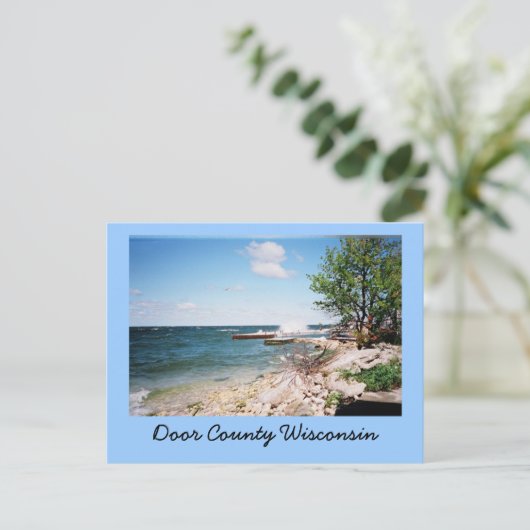 Briefkaart van het district Wisconsin (Staand voorkant)