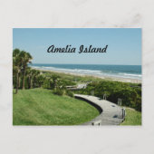 briefkaart van het eiland amelia (Voorkant)