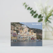 Briefkaart van het eiland Symi in Griekenland (Staand voorkant)