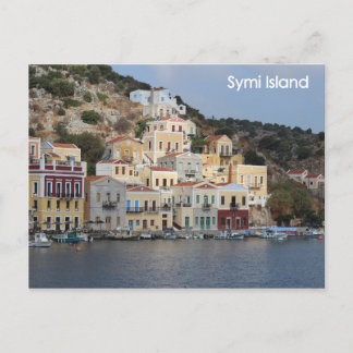 Briefkaart van het eiland Symi in Griekenland