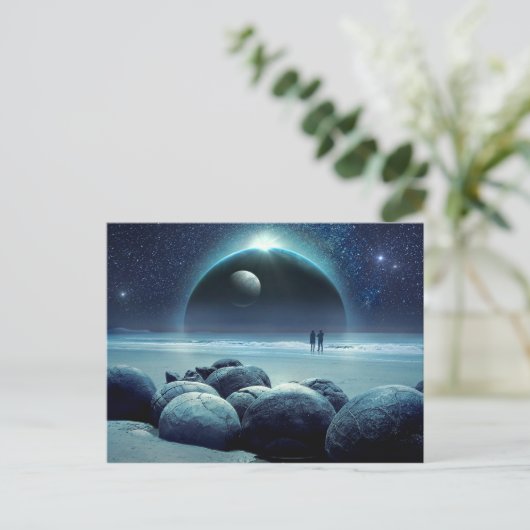 briefkaart van het fantasieuniversum (Staand voorkant)