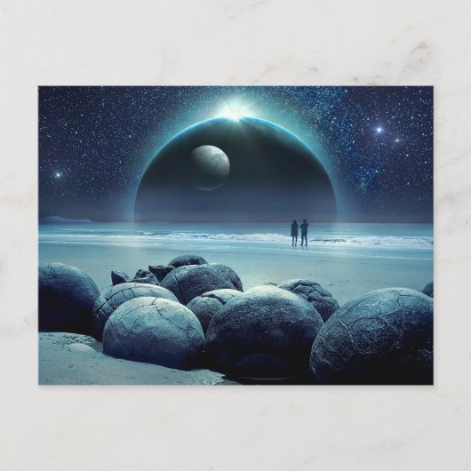 briefkaart van het fantasieuniversum (Voorkant)