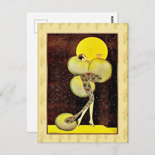 Briefkaart van het Franse Follies (Voorkant / Achterkant)