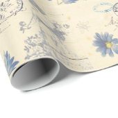  Briefkaart van het Franse Roos Lady Bee Flower Cadeaupapier (Rol Hoek)