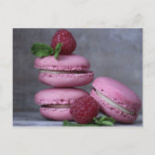 Briefkaart van het Gebakje van Macarons van de (Voorkant)