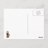 briefkaart van het groen zetten. (Achterkant)